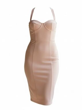 Fashion Nova Blush Pink Bustier Dress